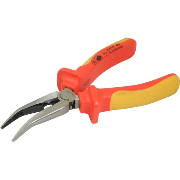 Tools 6" Bent Nose Pliers, Insulated Handle